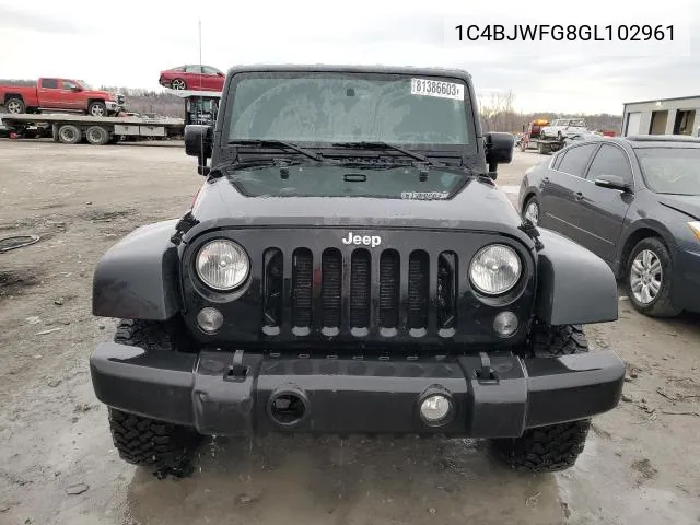 1C4BJWFG8GL102961 2016 Jeep Wrangler Unlimited Rubicon