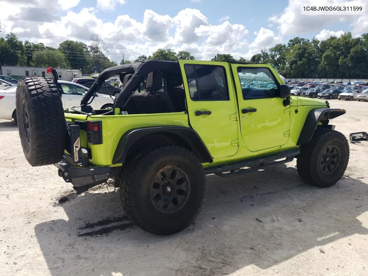 2016 Jeep Wrangler Unlimited Sport VIN: 1C4BJWDG6GL311599 Lot: 58794644