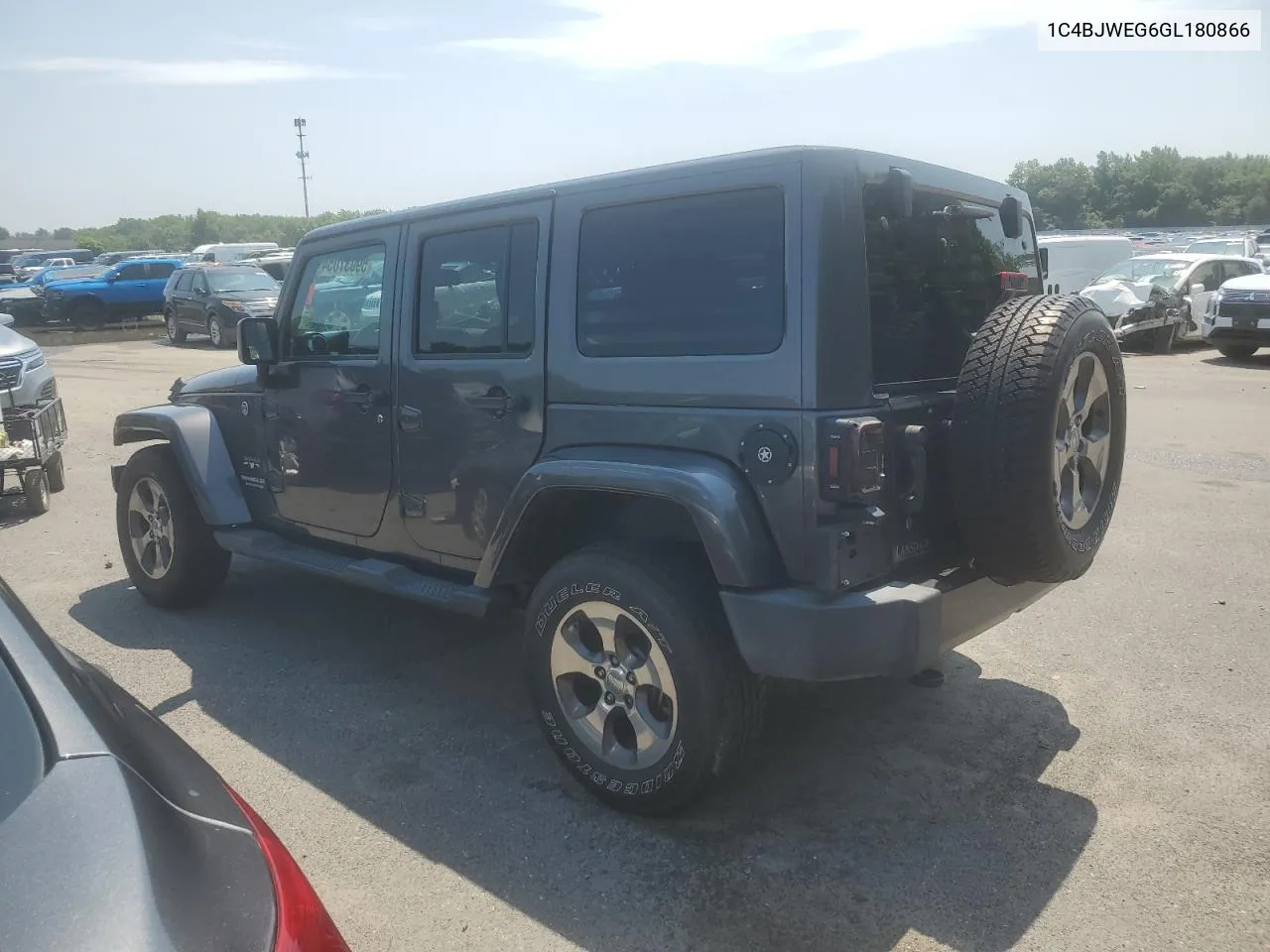 2016 Jeep Wrangler Unlimited Sahara VIN: 1C4BJWEG6GL180866 Lot: 59037054