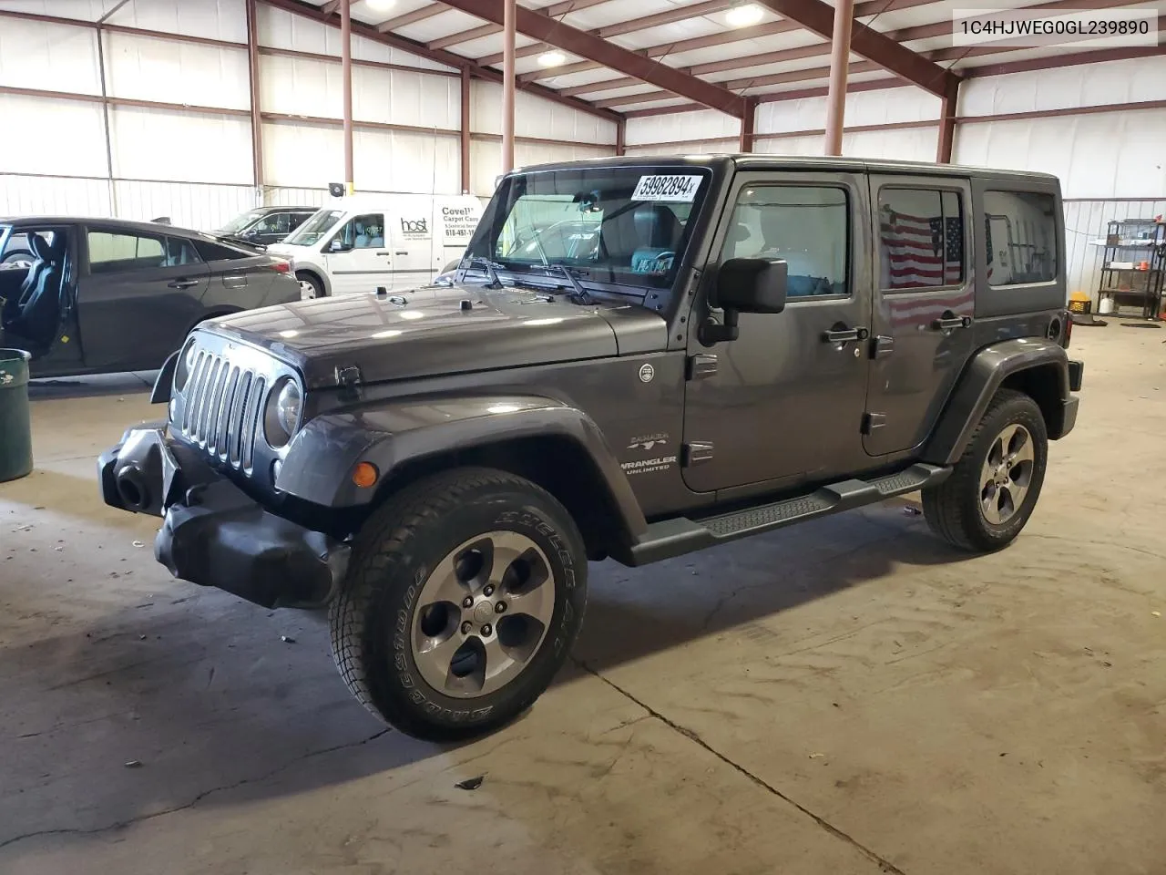 1C4HJWEG0GL239890 2016 Jeep Wrangler Unlimited Sahara