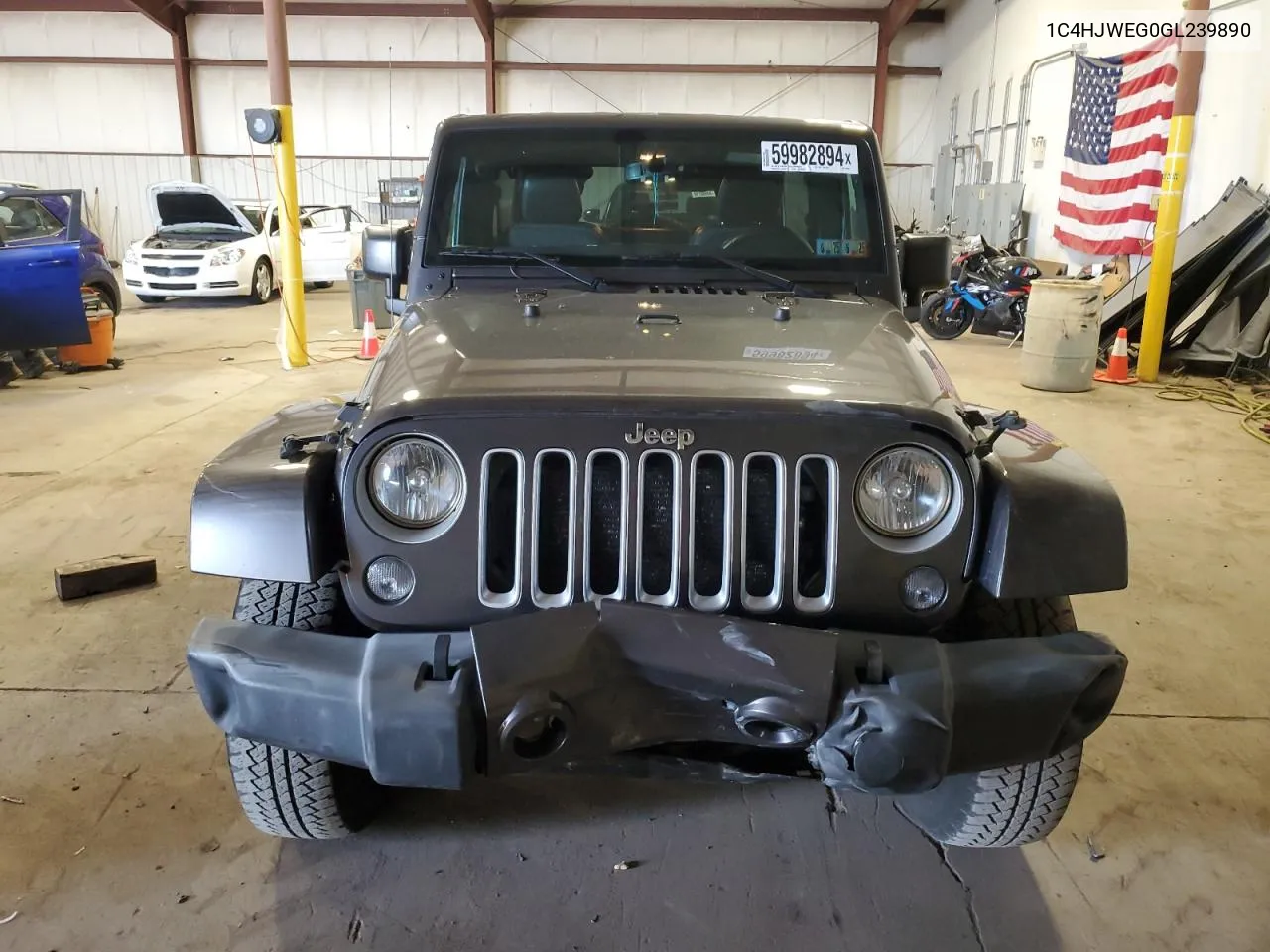 2016 Jeep Wrangler Unlimited Sahara VIN: 1C4HJWEG0GL239890 Lot: 59982894