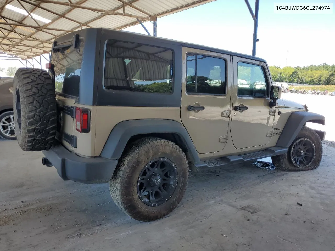 1C4BJWDG6GL274974 2016 Jeep Wrangler Unlimited Sport