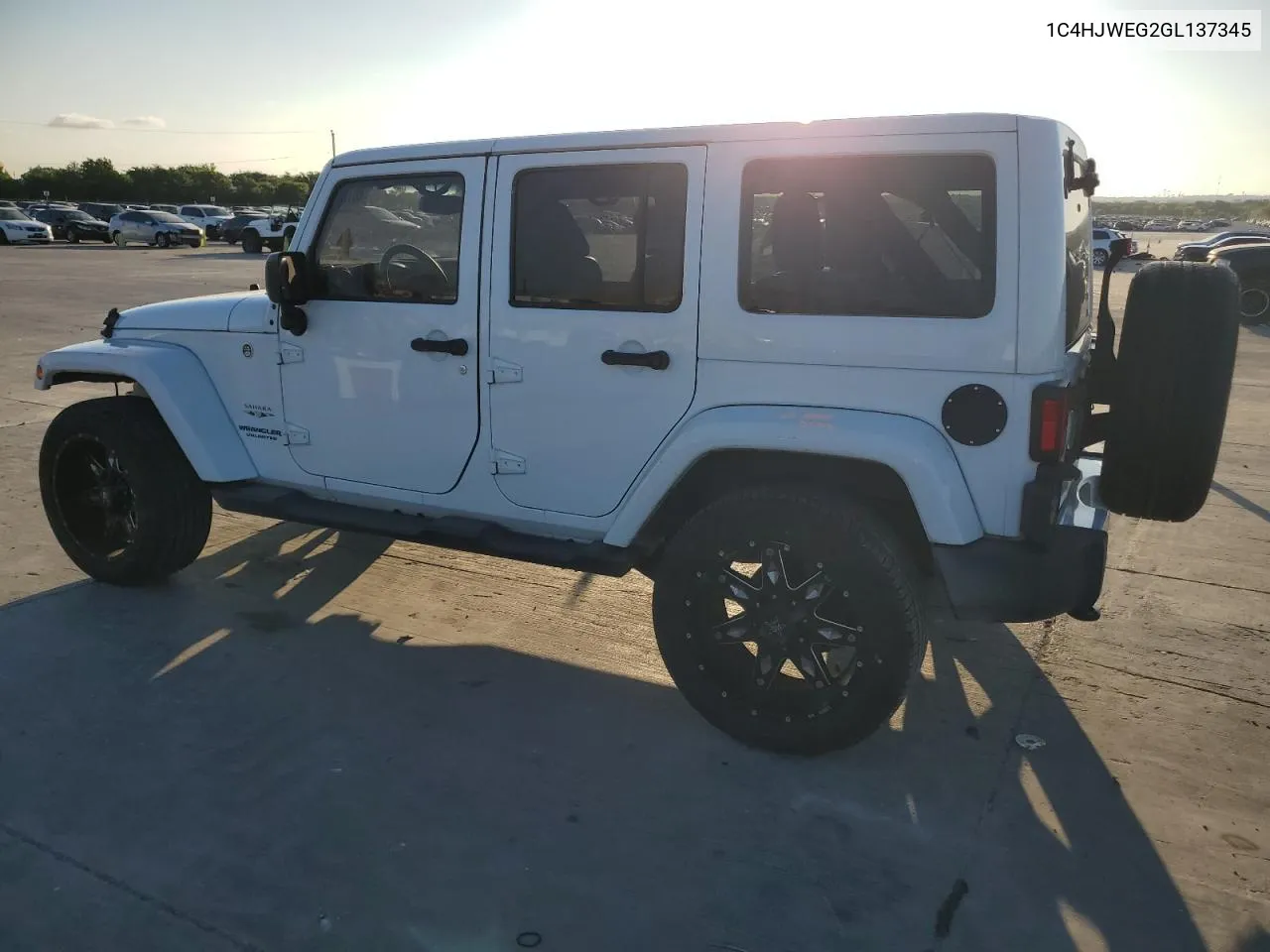 2016 Jeep Wrangler Unlimited Sahara VIN: 1C4HJWEG2GL137345 Lot: 60703454