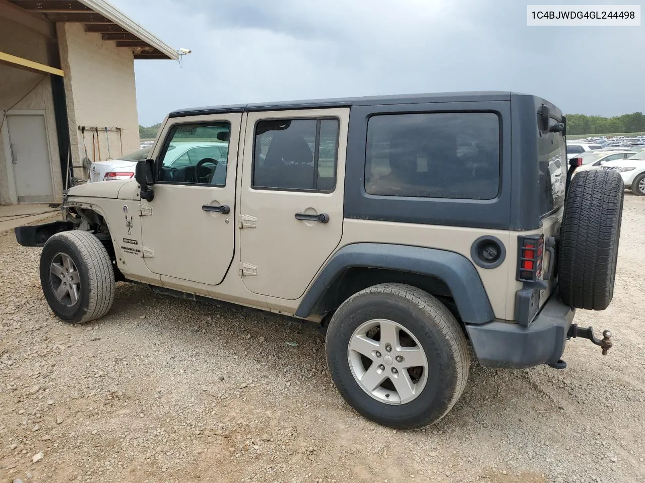 2016 Jeep Wrangler Unlimited Sport VIN: 1C4BJWDG4GL244498 Lot: 60809774