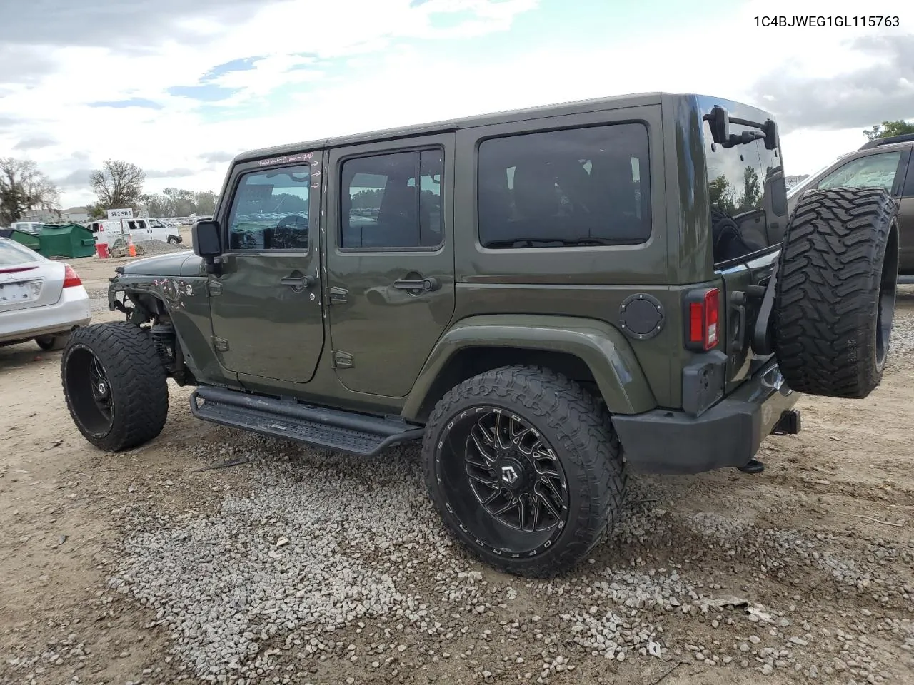 2016 Jeep Wrangler Unlimited Sahara VIN: 1C4BJWEG1GL115763 Lot: 60935354