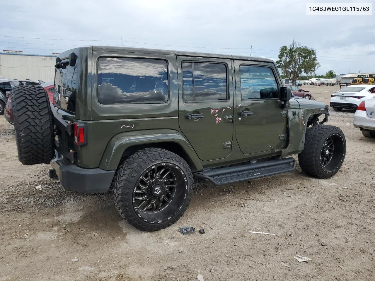 2016 Jeep Wrangler Unlimited Sahara VIN: 1C4BJWEG1GL115763 Lot: 60935354