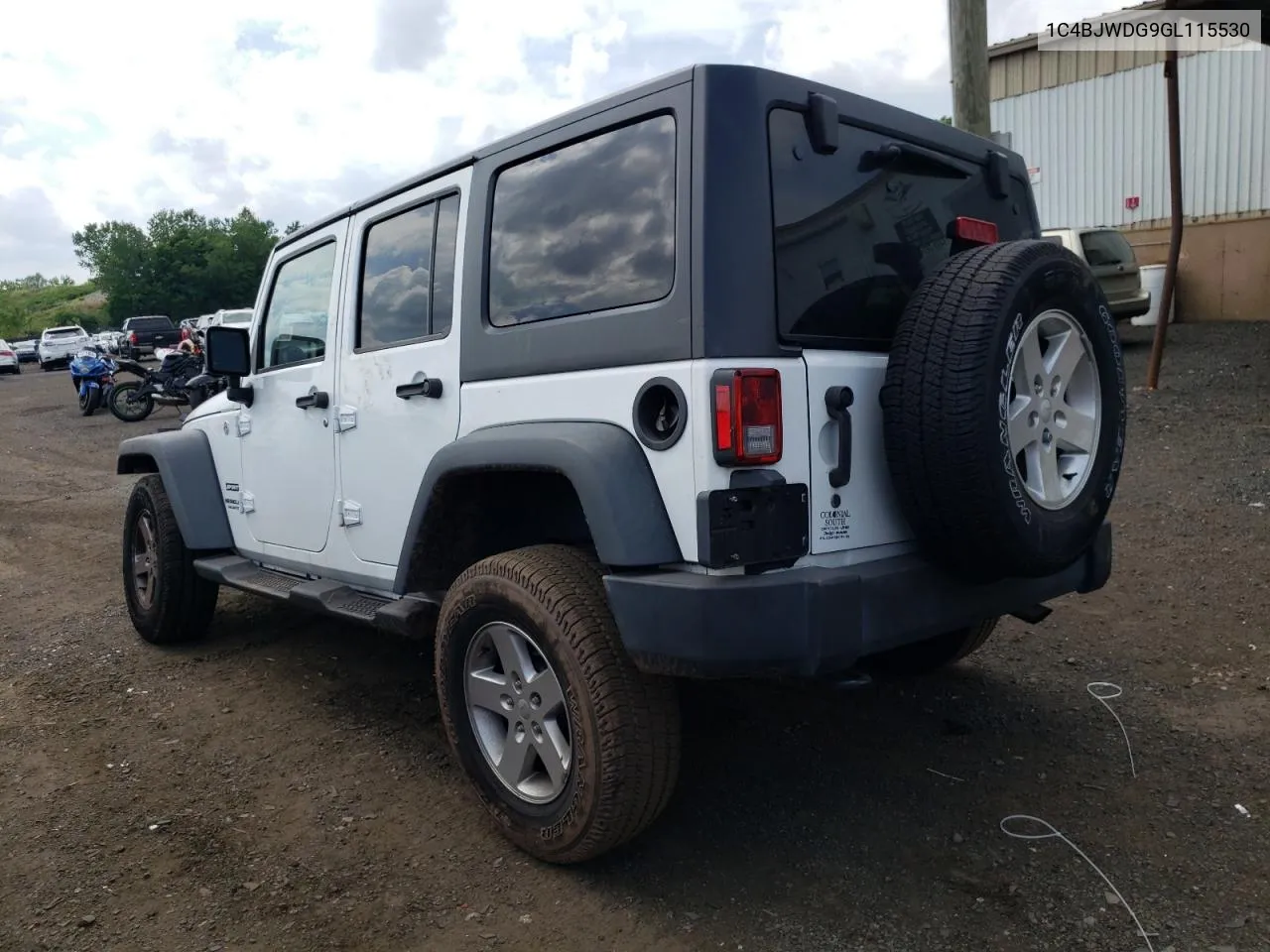 2016 Jeep Wrangler Unlimited Sport VIN: 1C4BJWDG9GL115530 Lot: 60993874