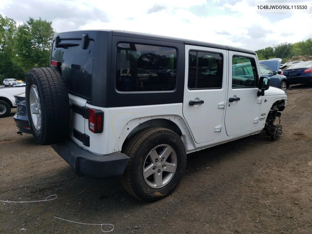 2016 Jeep Wrangler Unlimited Sport VIN: 1C4BJWDG9GL115530 Lot: 60993874