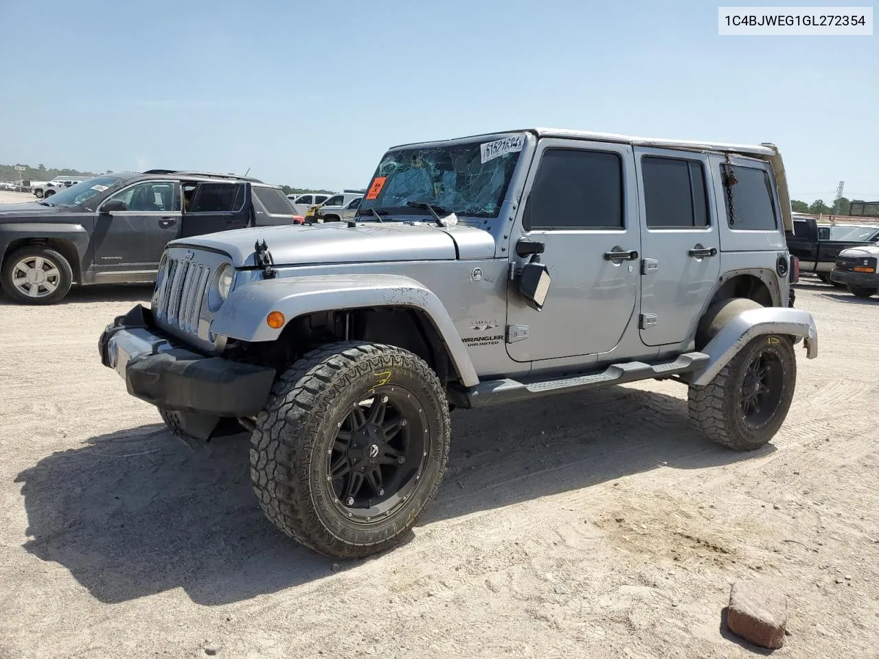 2016 Jeep Wrangler Unlimited Sahara VIN: 1C4BJWEG1GL272354 Lot: 61521634