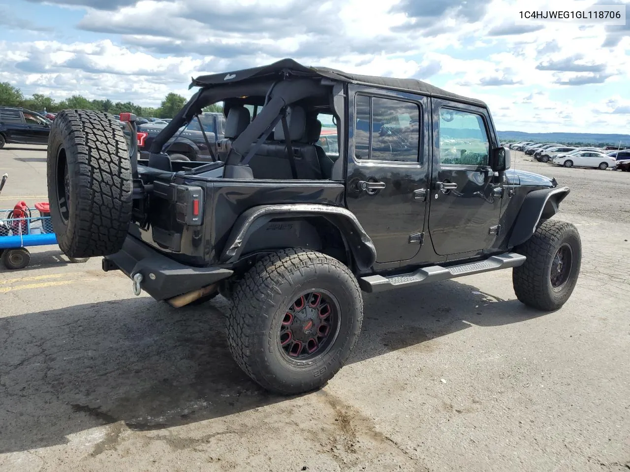 2016 Jeep Wrangler Unlimited Sahara VIN: 1C4HJWEG1GL118706 Lot: 61566564