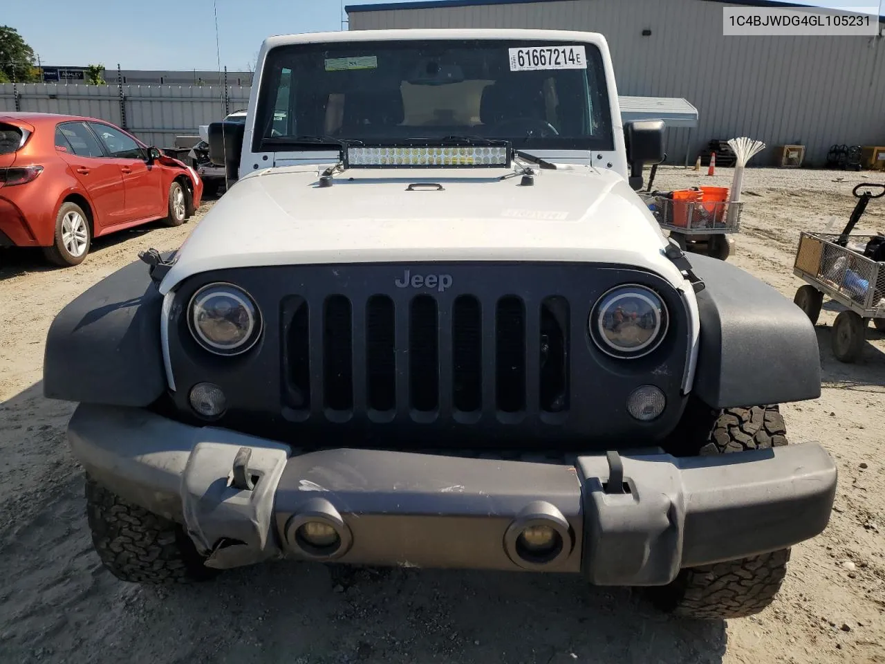 2016 Jeep Wrangler Unlimited Sport VIN: 1C4BJWDG4GL105231 Lot: 61667214