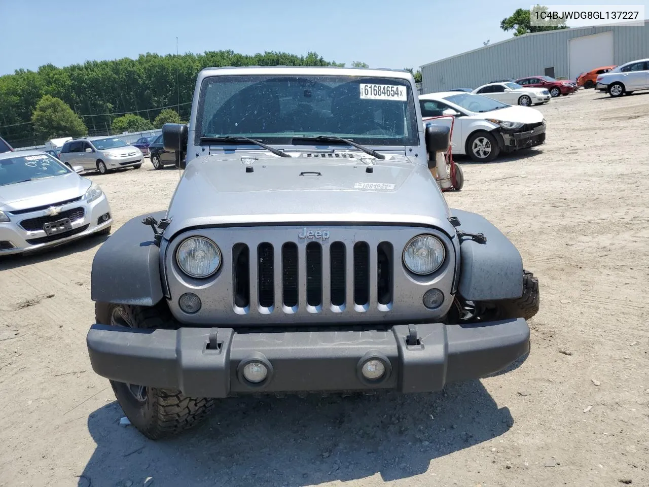 2016 Jeep Wrangler Unlimited Sport VIN: 1C4BJWDG8GL137227 Lot: 61684654