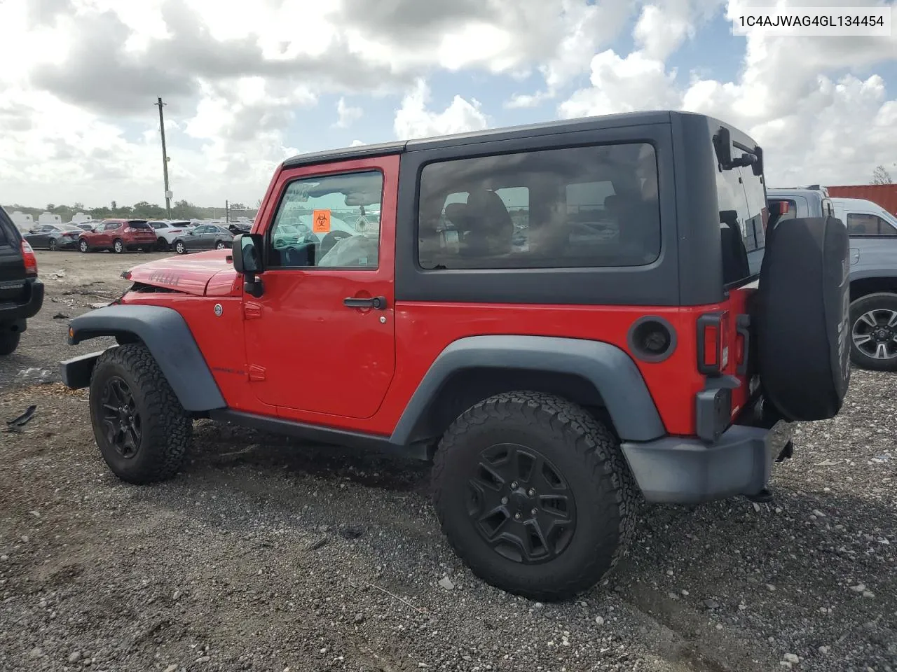 2016 Jeep Wrangler Sport VIN: 1C4AJWAG4GL134454 Lot: 61920324