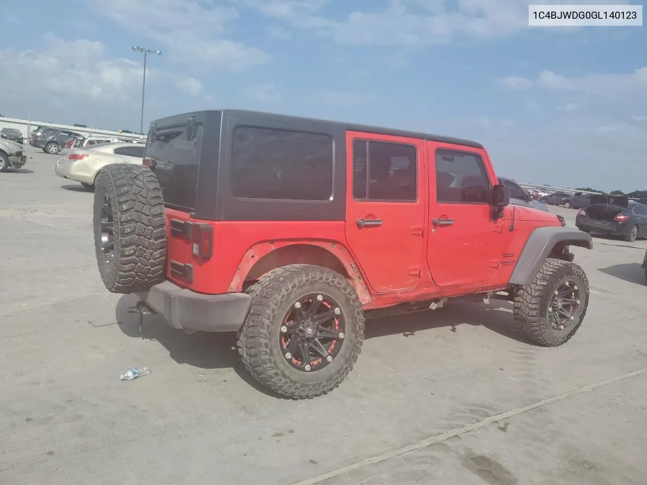 1C4BJWDG0GL140123 2016 Jeep Wrangler Unlimited Sport