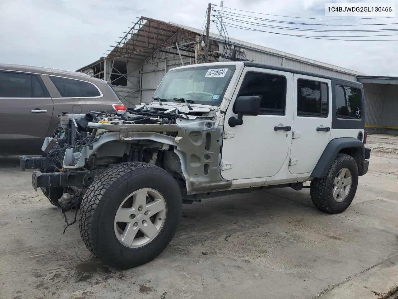 2016 Jeep Wrangler Unlimited Sport VIN: 1C4BJWDG2GL130466 Lot: 62408404