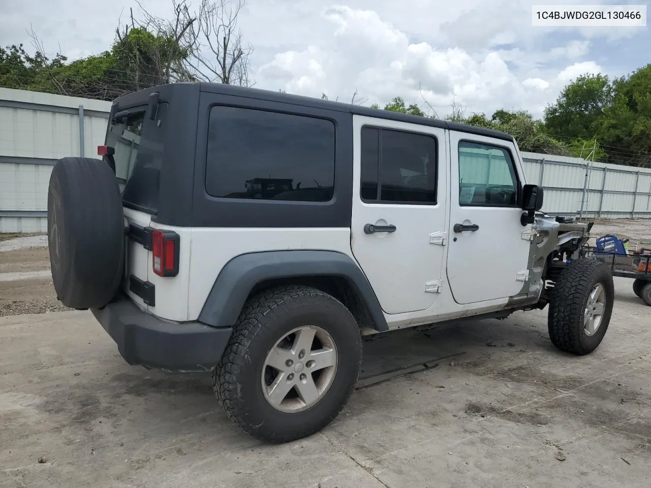 2016 Jeep Wrangler Unlimited Sport VIN: 1C4BJWDG2GL130466 Lot: 62408404