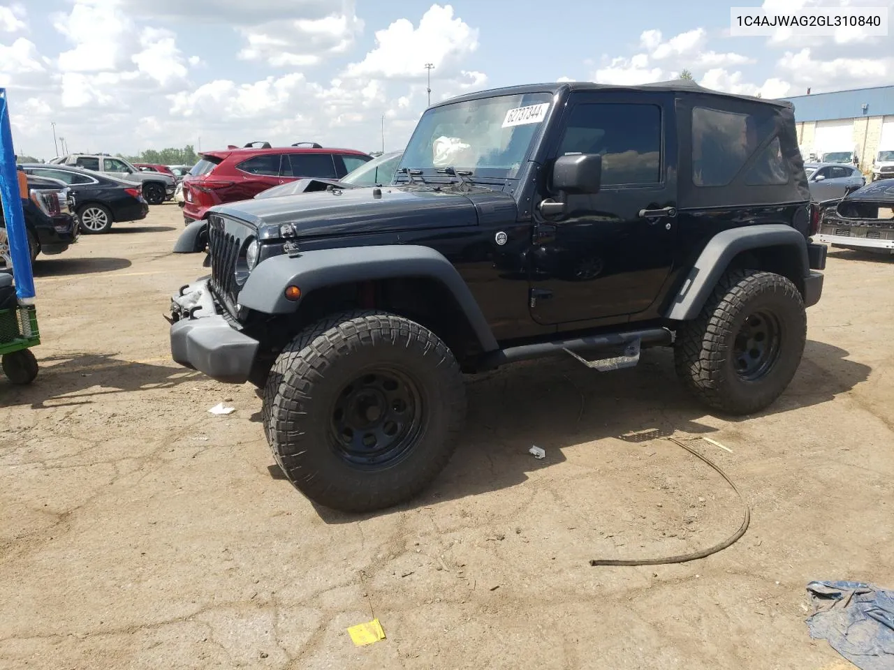 2016 Jeep Wrangler Sport VIN: 1C4AJWAG2GL310840 Lot: 62737344