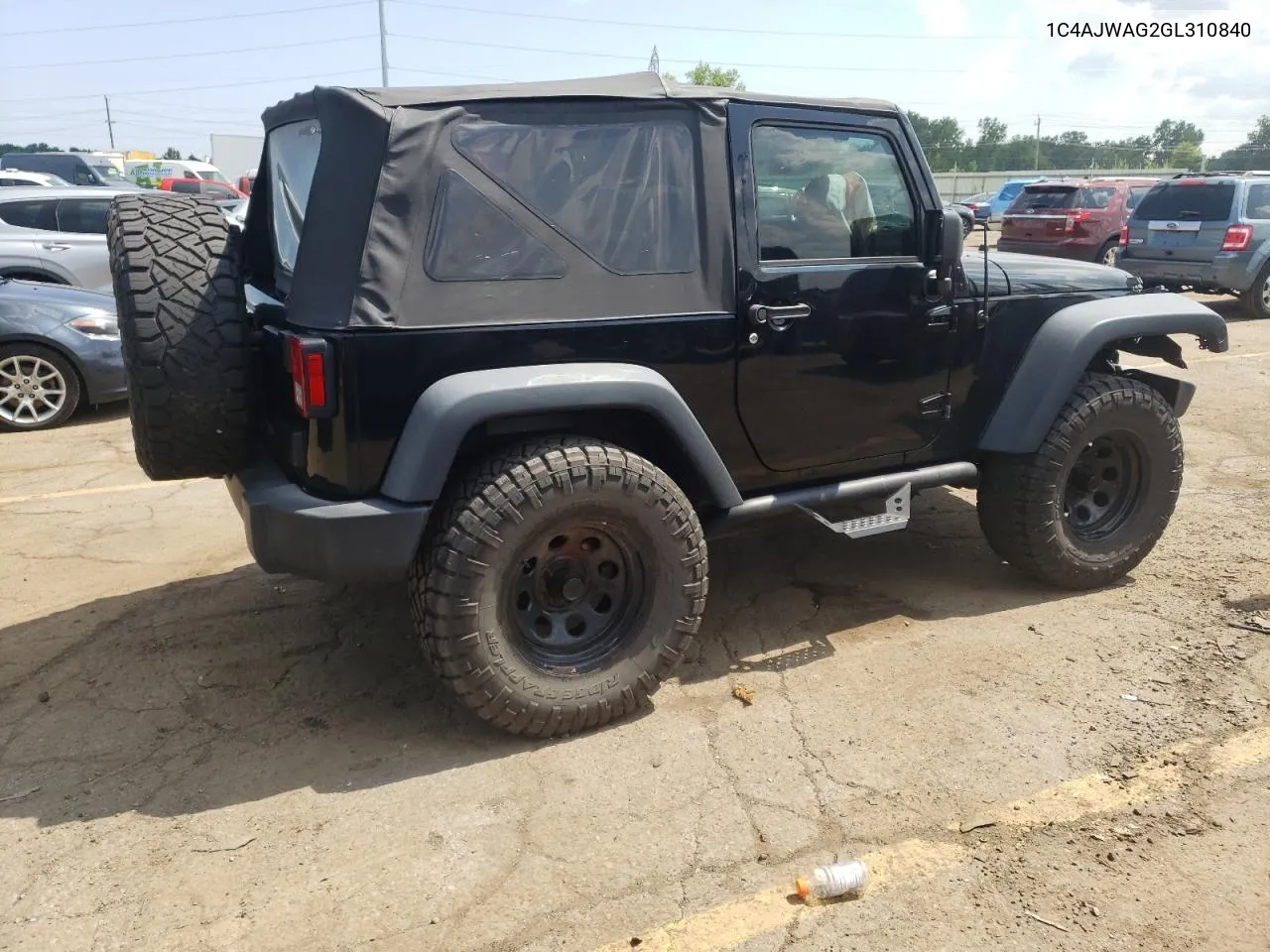 2016 Jeep Wrangler Sport VIN: 1C4AJWAG2GL310840 Lot: 62737344