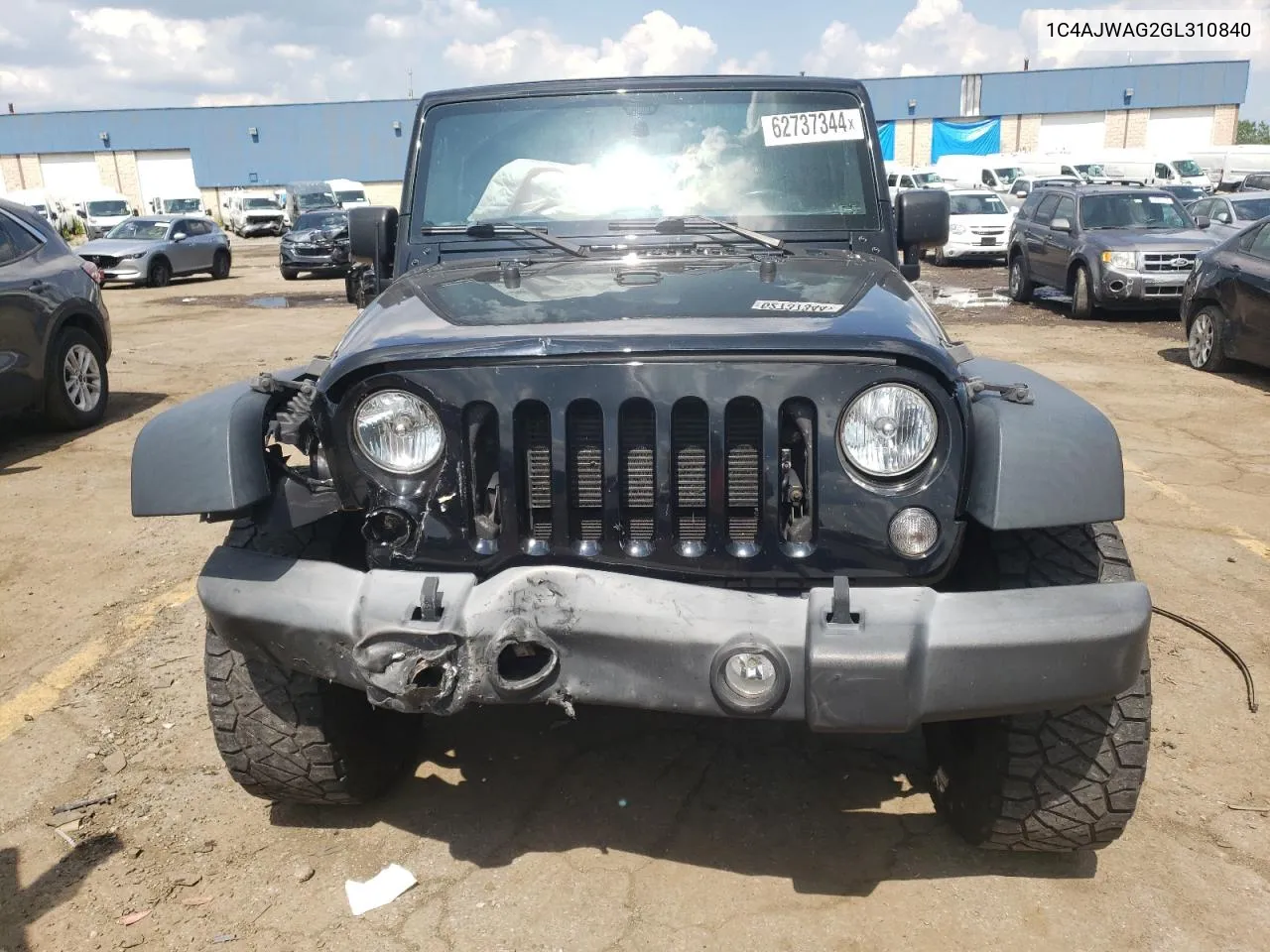 2016 Jeep Wrangler Sport VIN: 1C4AJWAG2GL310840 Lot: 62737344