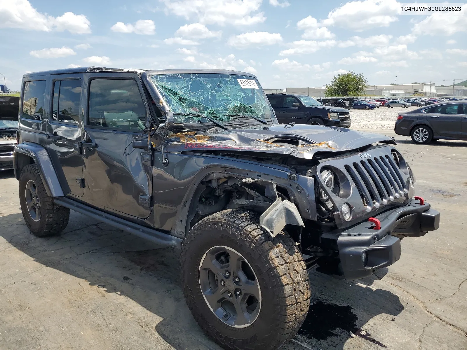 2016 Jeep Wrangler Unlimited Rubicon VIN: 1C4HJWFG0GL285623 Lot: 63175114