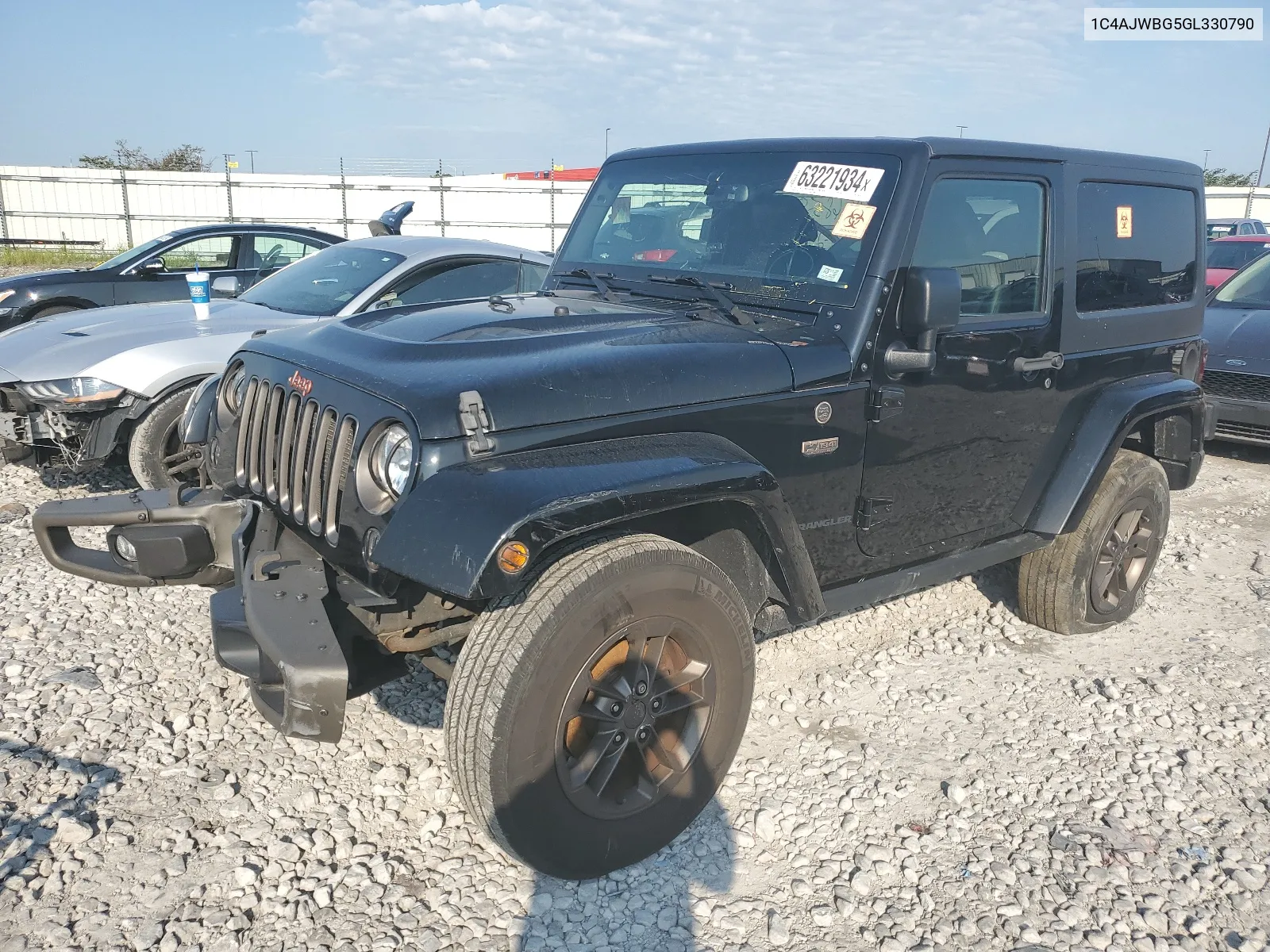 2016 Jeep Wrangler Sahara VIN: 1C4AJWBG5GL330790 Lot: 63221934