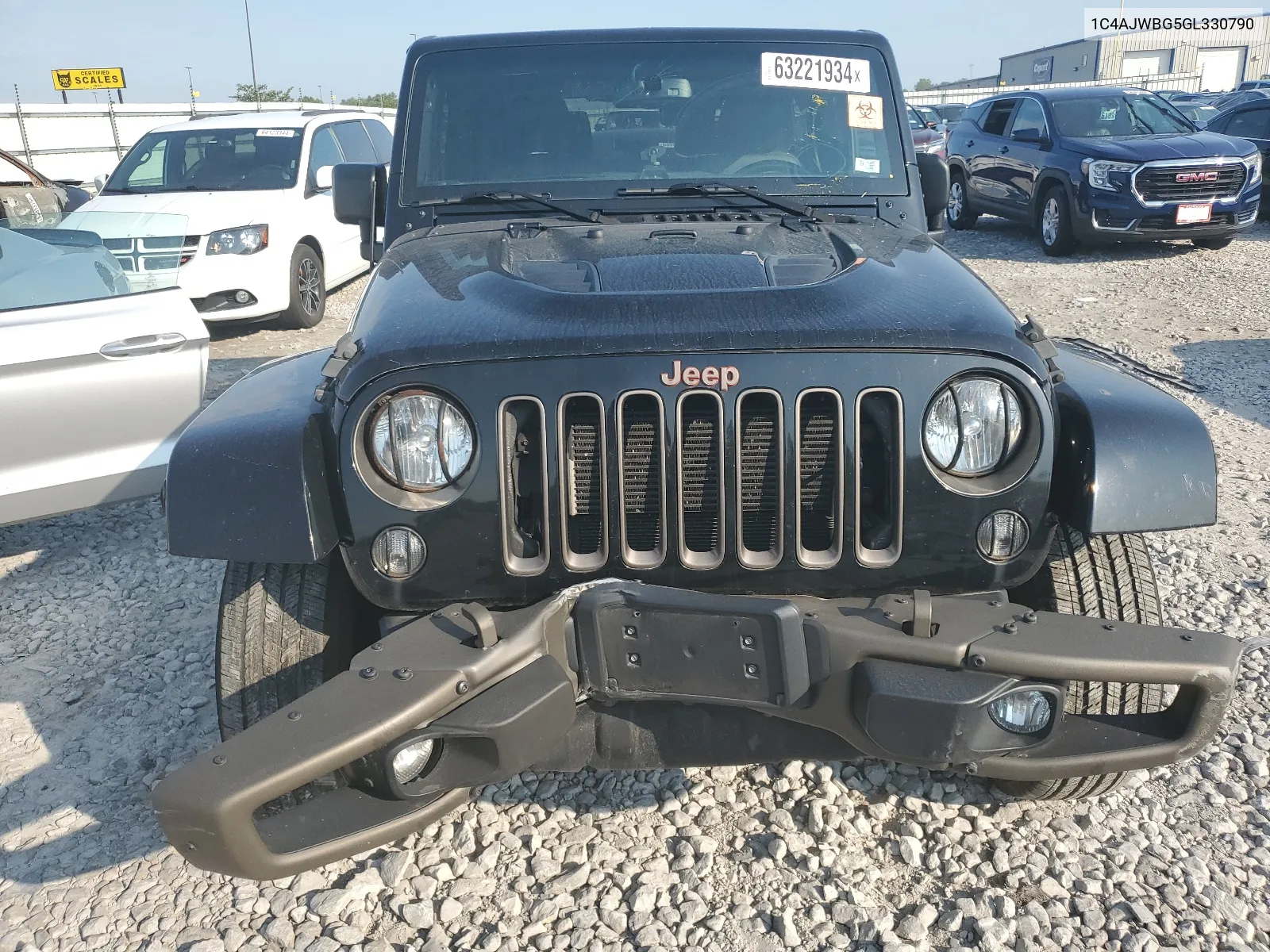 2016 Jeep Wrangler Sahara VIN: 1C4AJWBG5GL330790 Lot: 63221934