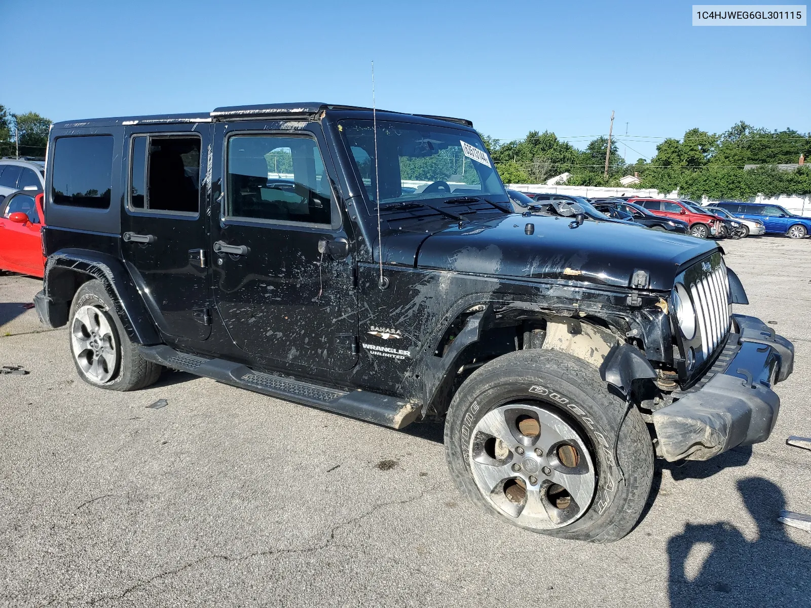 2016 Jeep Wrangler Unlimited Sahara VIN: 1C4HJWEG6GL301115 Lot: 63513144