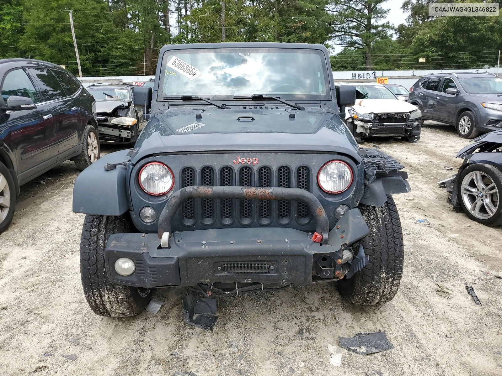 2016 Jeep Wrangler Sport VIN: 1C4AJWAG4GL346822 Lot: 63668664