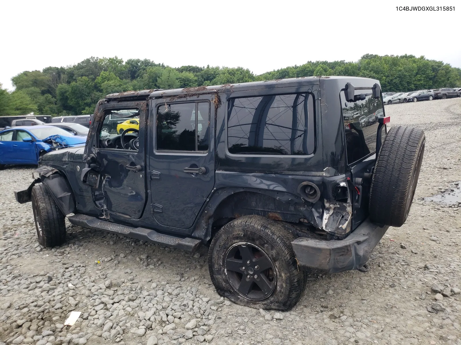 2016 Jeep Wrangler Unlimited Sport VIN: 1C4BJWDGXGL315851 Lot: 64346164