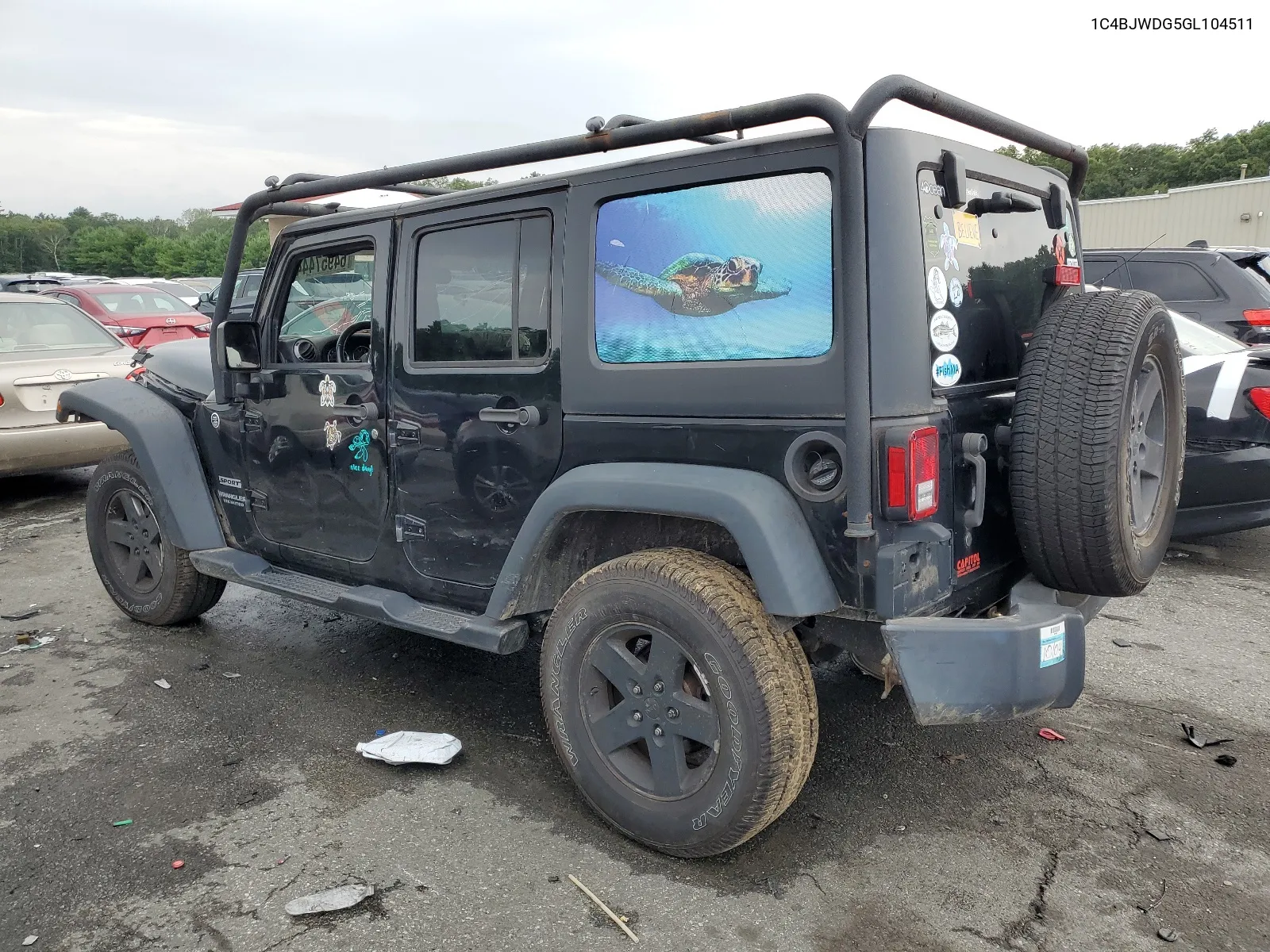 1C4BJWDG5GL104511 2016 Jeep Wrangler Unlimited Sport