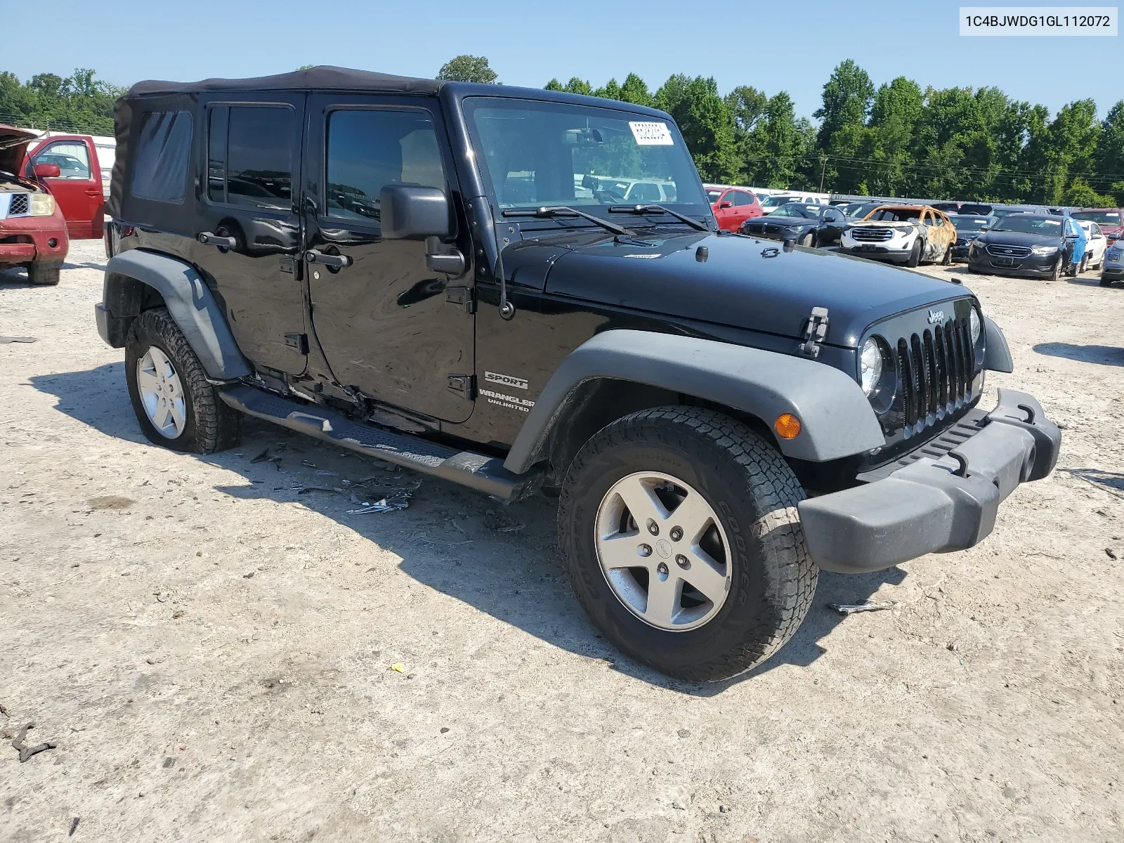 2016 Jeep Wrangler Unlimited Sport VIN: 1C4BJWDG1GL112072 Lot: 65282354