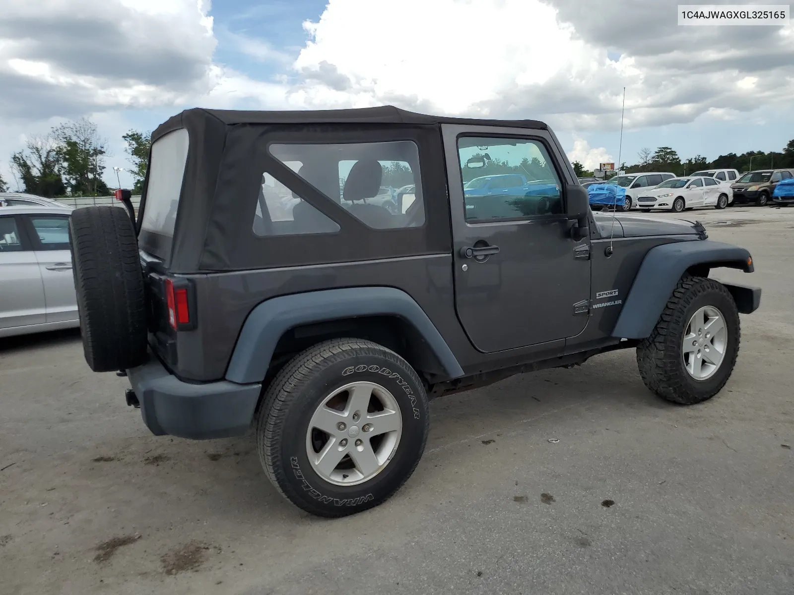 2016 Jeep Wrangler Sport VIN: 1C4AJWAGXGL325165 Lot: 65679714