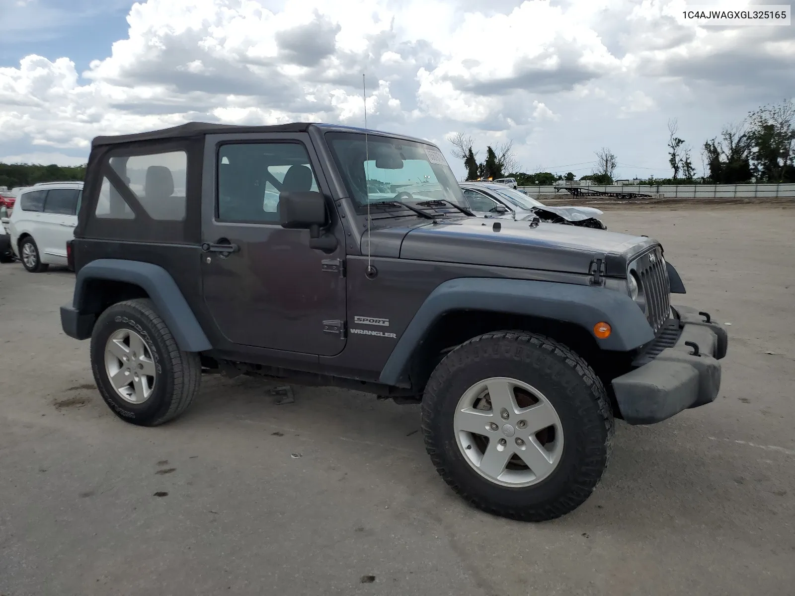 2016 Jeep Wrangler Sport VIN: 1C4AJWAGXGL325165 Lot: 65679714