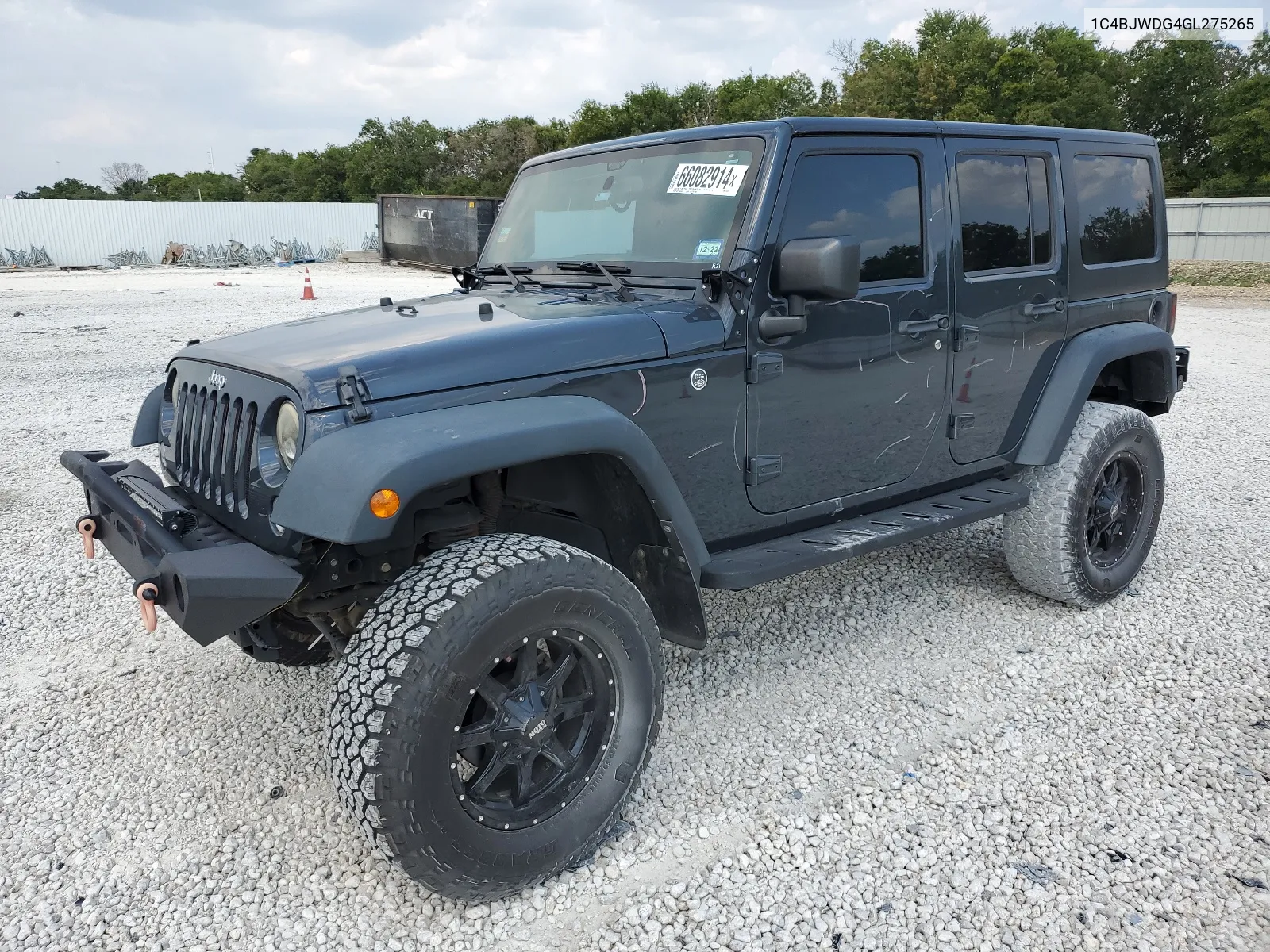 2016 Jeep Wrangler Unlimited Sport VIN: 1C4BJWDG4GL275265 Lot: 66082914