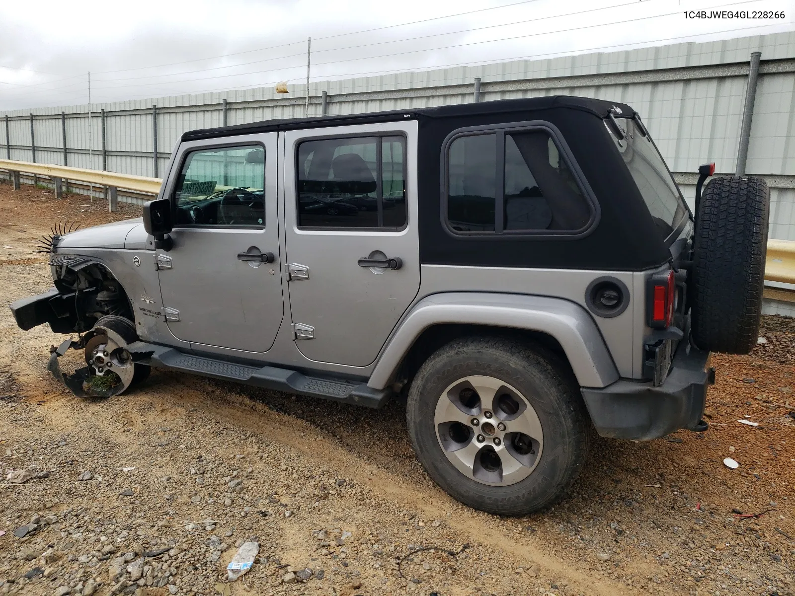 2016 Jeep Wrangler Unlimited Sahara VIN: 1C4BJWEG4GL228266 Lot: 66326784