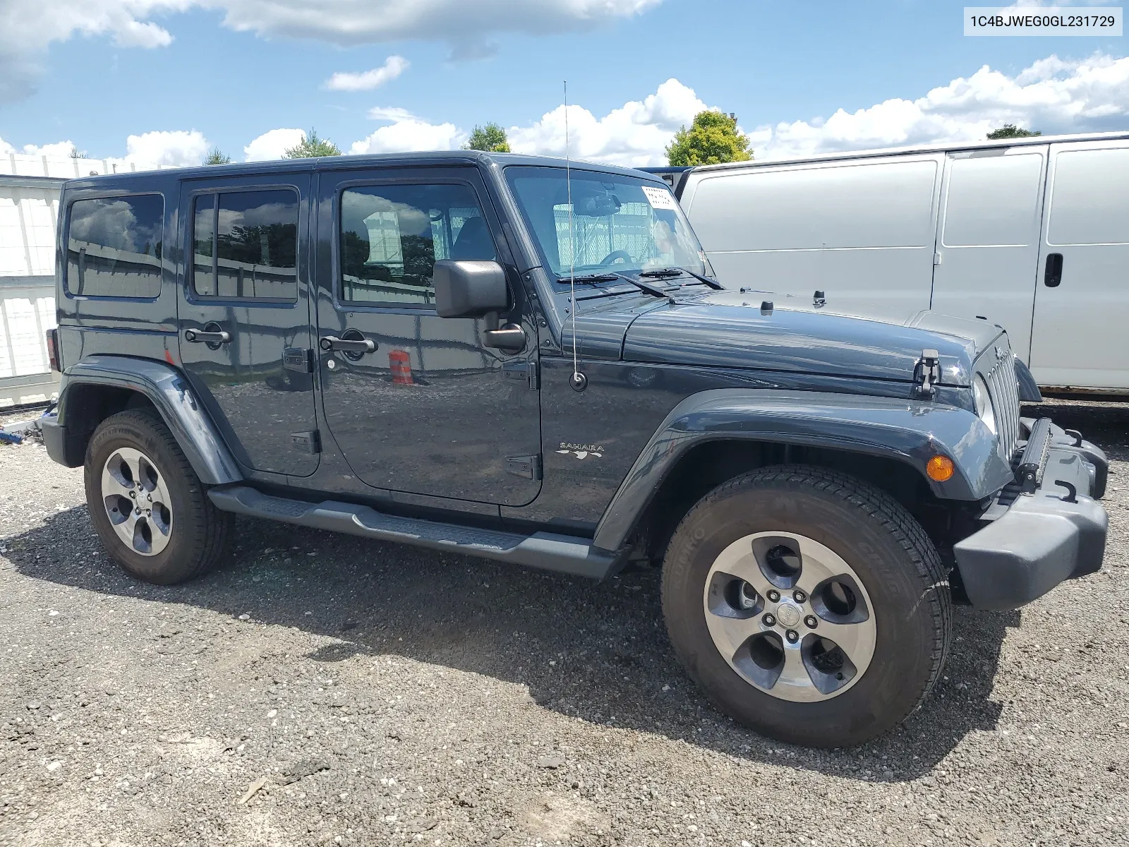 2016 Jeep Wrangler Unlimited Sahara VIN: 1C4BJWEG0GL231729 Lot: 66978894