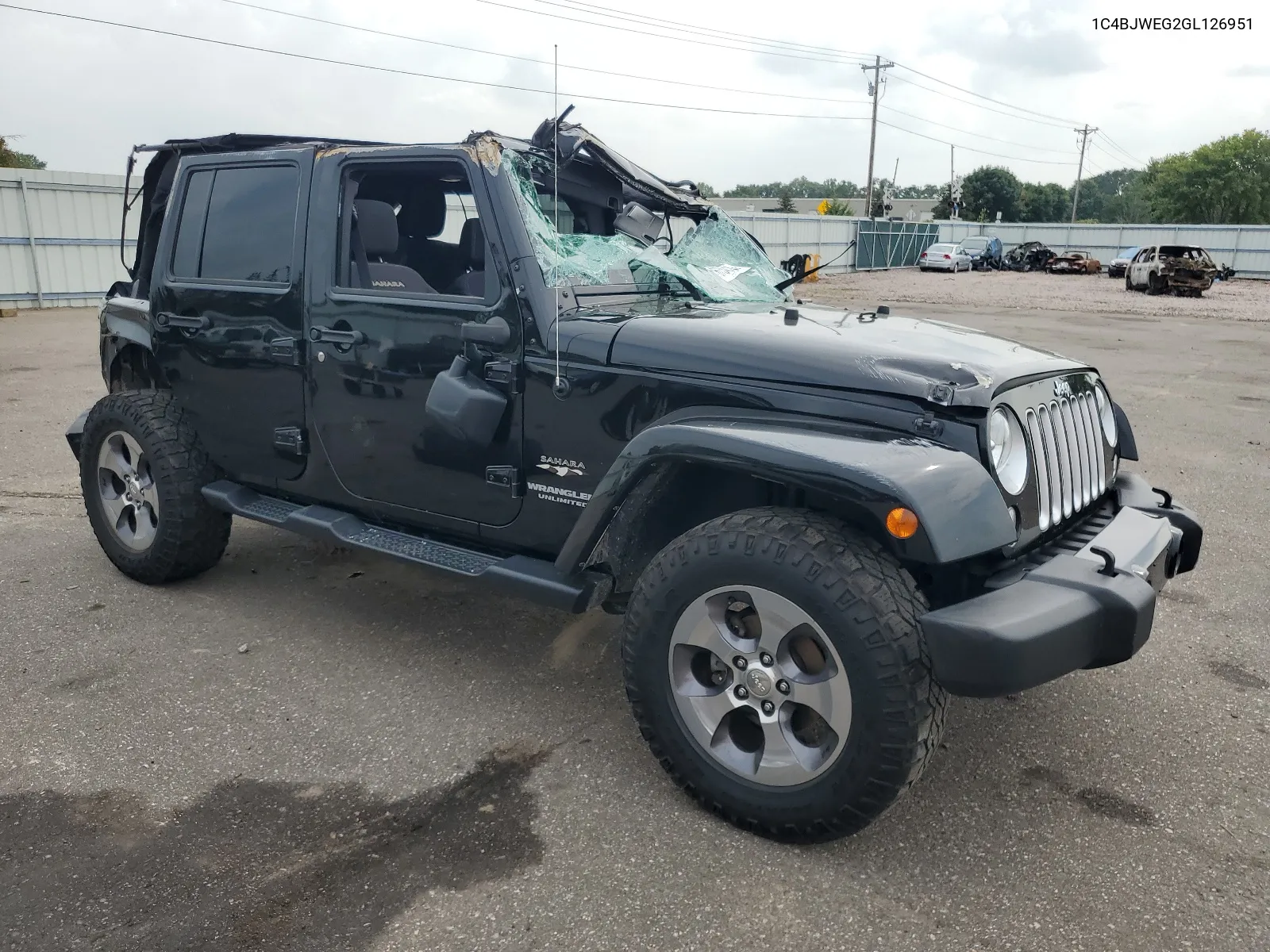 2016 Jeep Wrangler Unlimited Sahara VIN: 1C4BJWEG2GL126951 Lot: 67343124