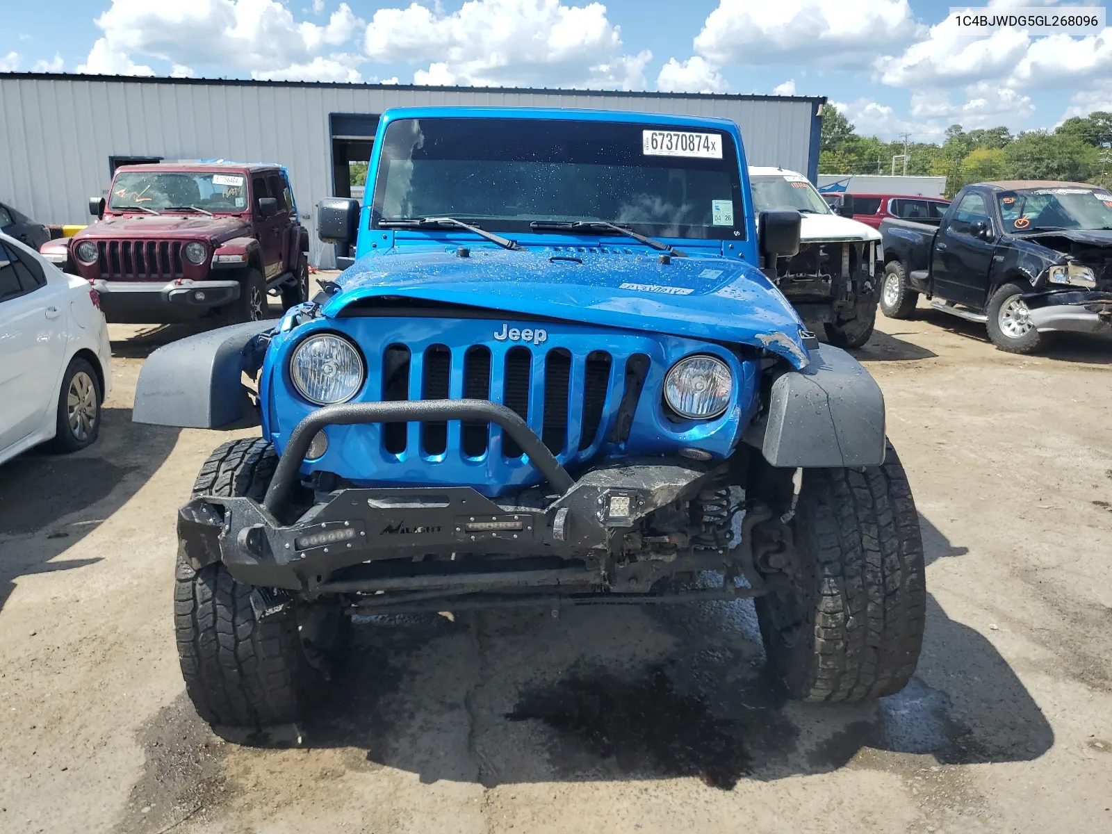 2016 Jeep Wrangler Unlimited Sport VIN: 1C4BJWDG5GL268096 Lot: 67370874