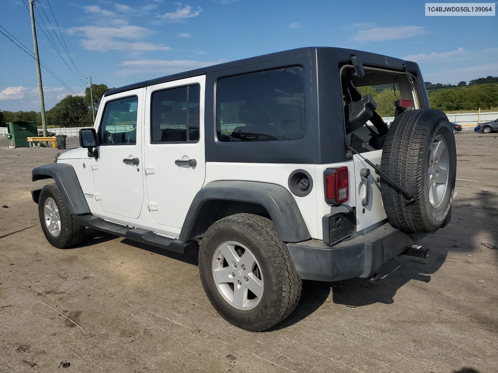 2016 Jeep Wrangler Unlimited Sport VIN: 1C4BJWDG5GL139064 Lot: 67838044