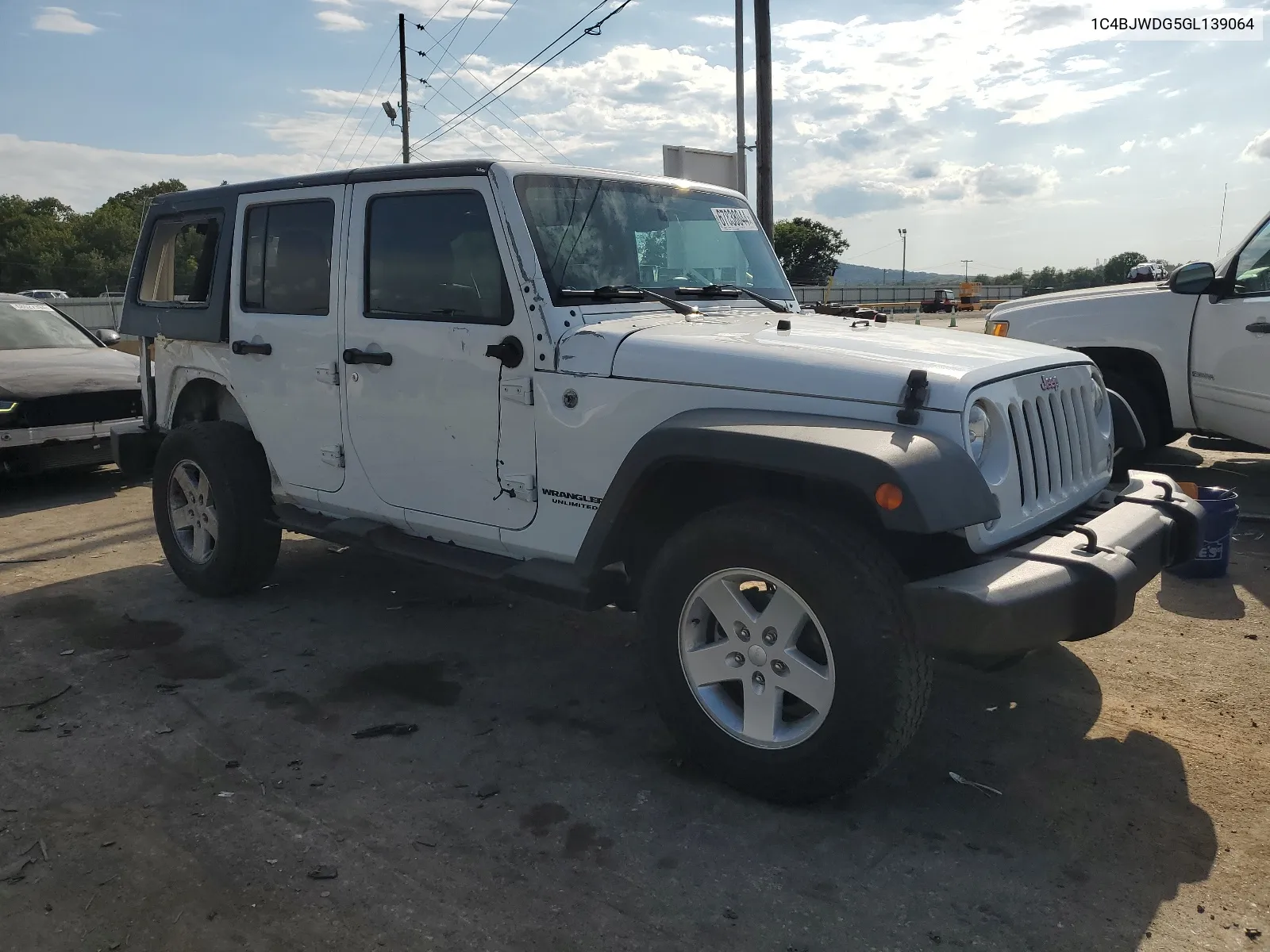 2016 Jeep Wrangler Unlimited Sport VIN: 1C4BJWDG5GL139064 Lot: 67838044