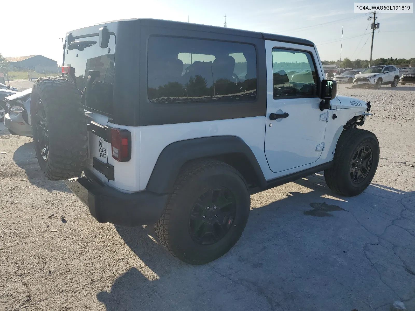 2016 Jeep Wrangler Sport VIN: 1C4AJWAG6GL191819 Lot: 68122274