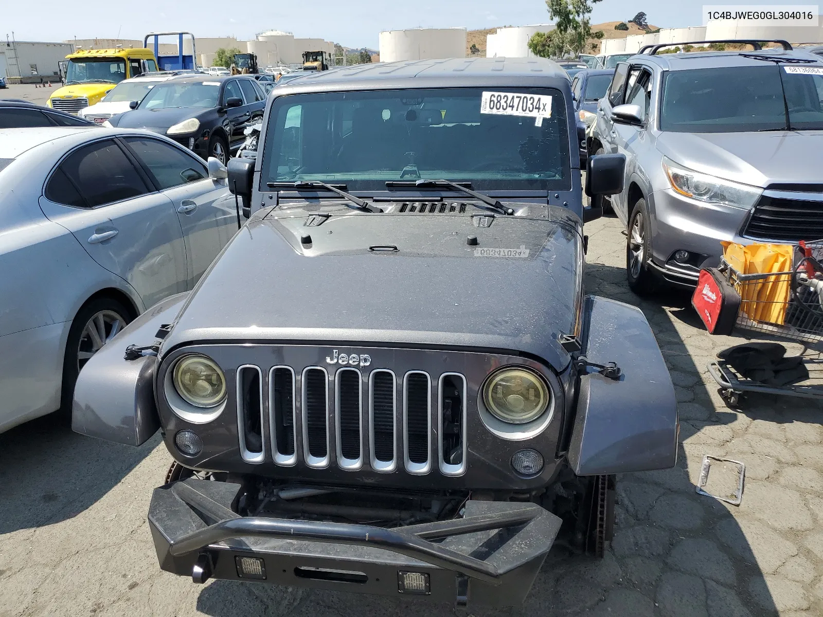 2016 Jeep Wrangler Unlimited Sahara VIN: 1C4BJWEG0GL304016 Lot: 68347034