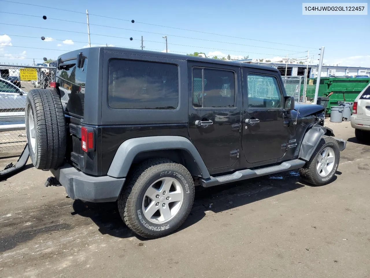 2016 Jeep Wrangler Unlimited Sport VIN: 1C4HJWDG2GL122457 Lot: 68575094