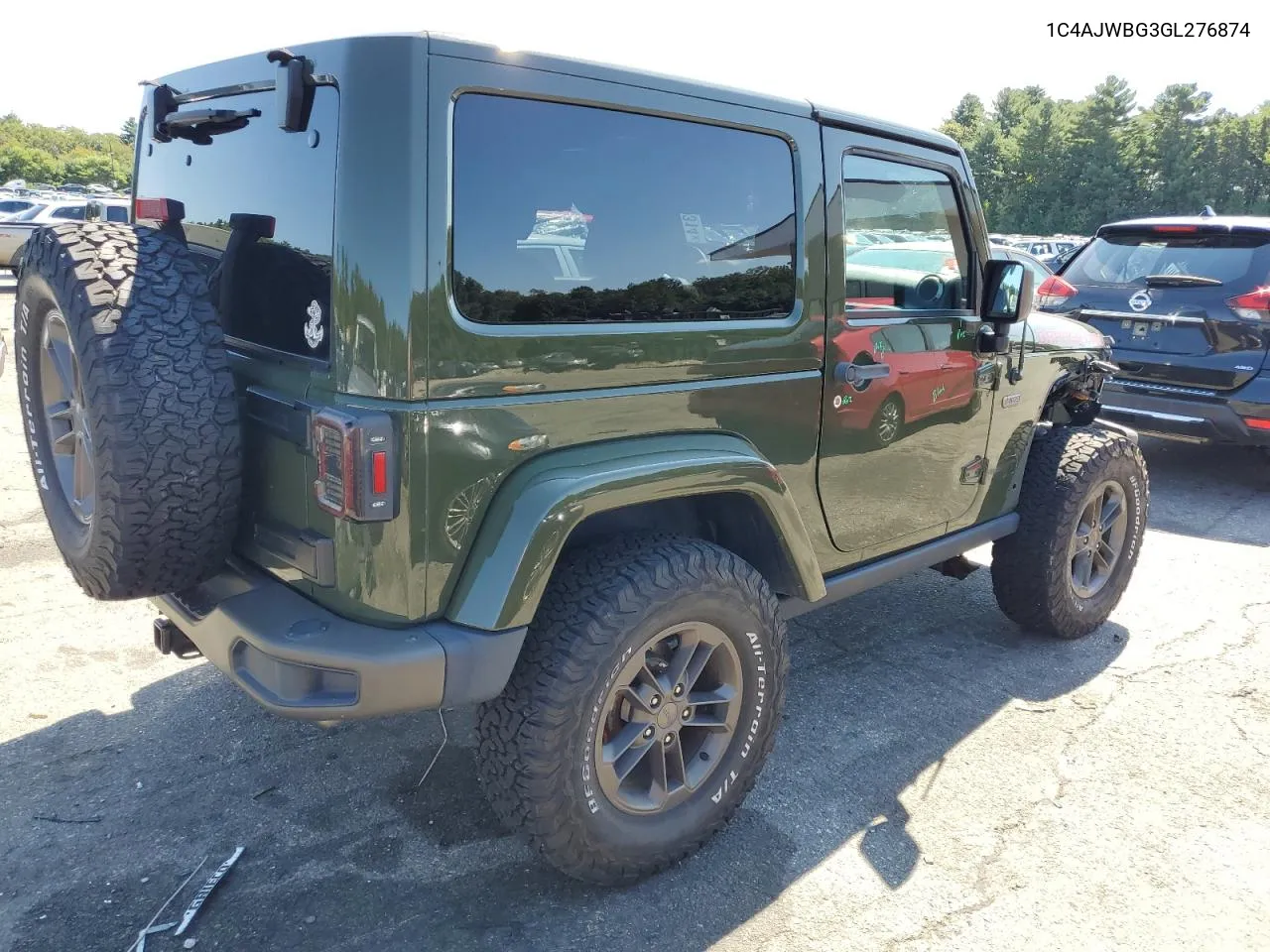 1C4AJWBG3GL276874 2016 Jeep Wrangler Sahara