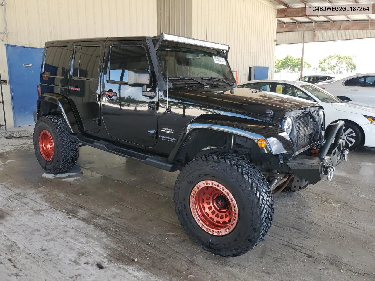 2016 Jeep Wrangler Unlimited Sahara VIN: 1C4BJWEG2GL187264 Lot: 69309714