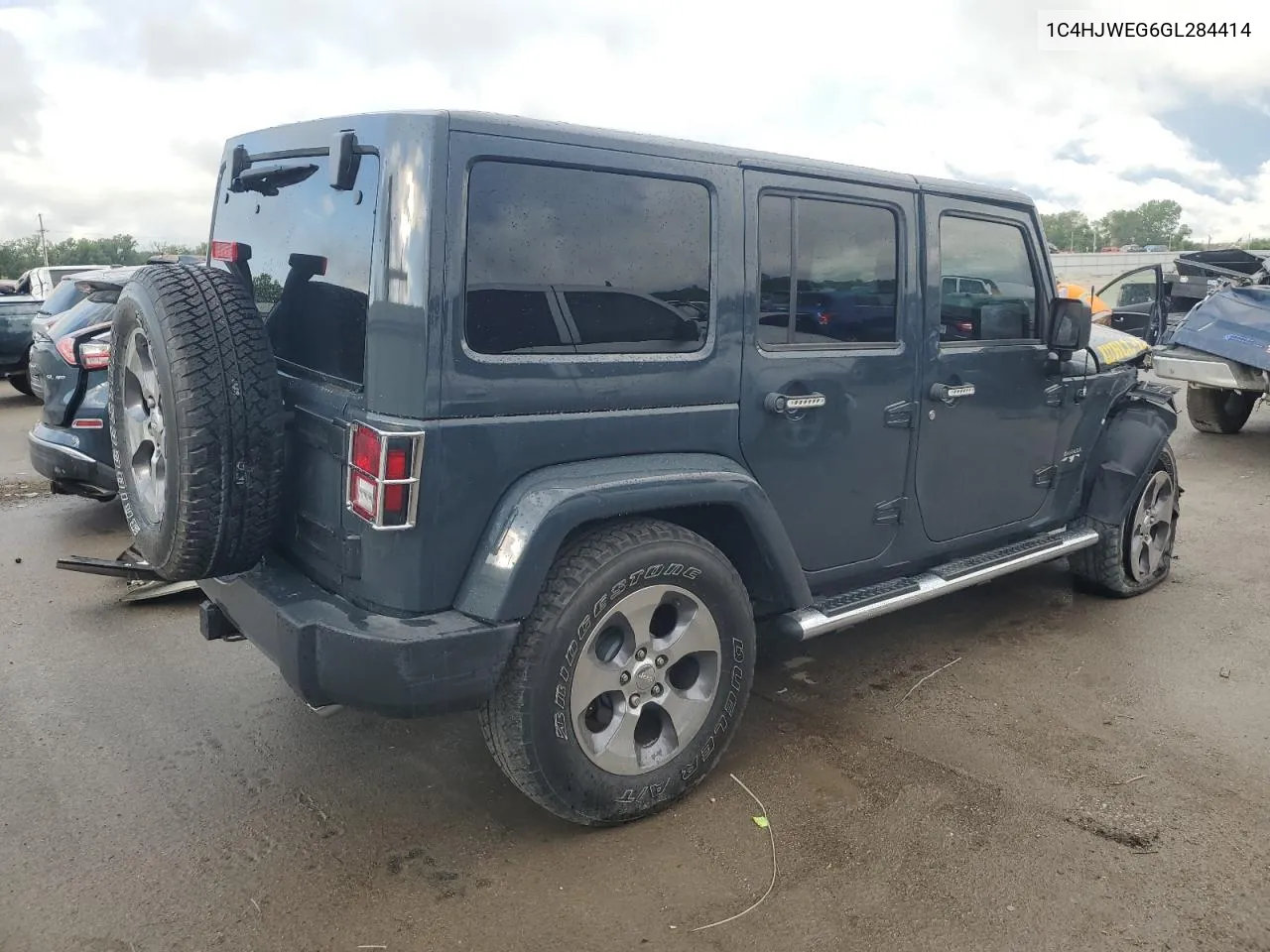 2016 Jeep Wrangler Unlimited Sahara VIN: 1C4HJWEG6GL284414 Lot: 69313414