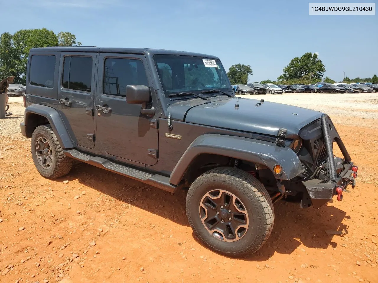 1C4BJWDG9GL210430 2016 Jeep Wrangler Unlimited Sport