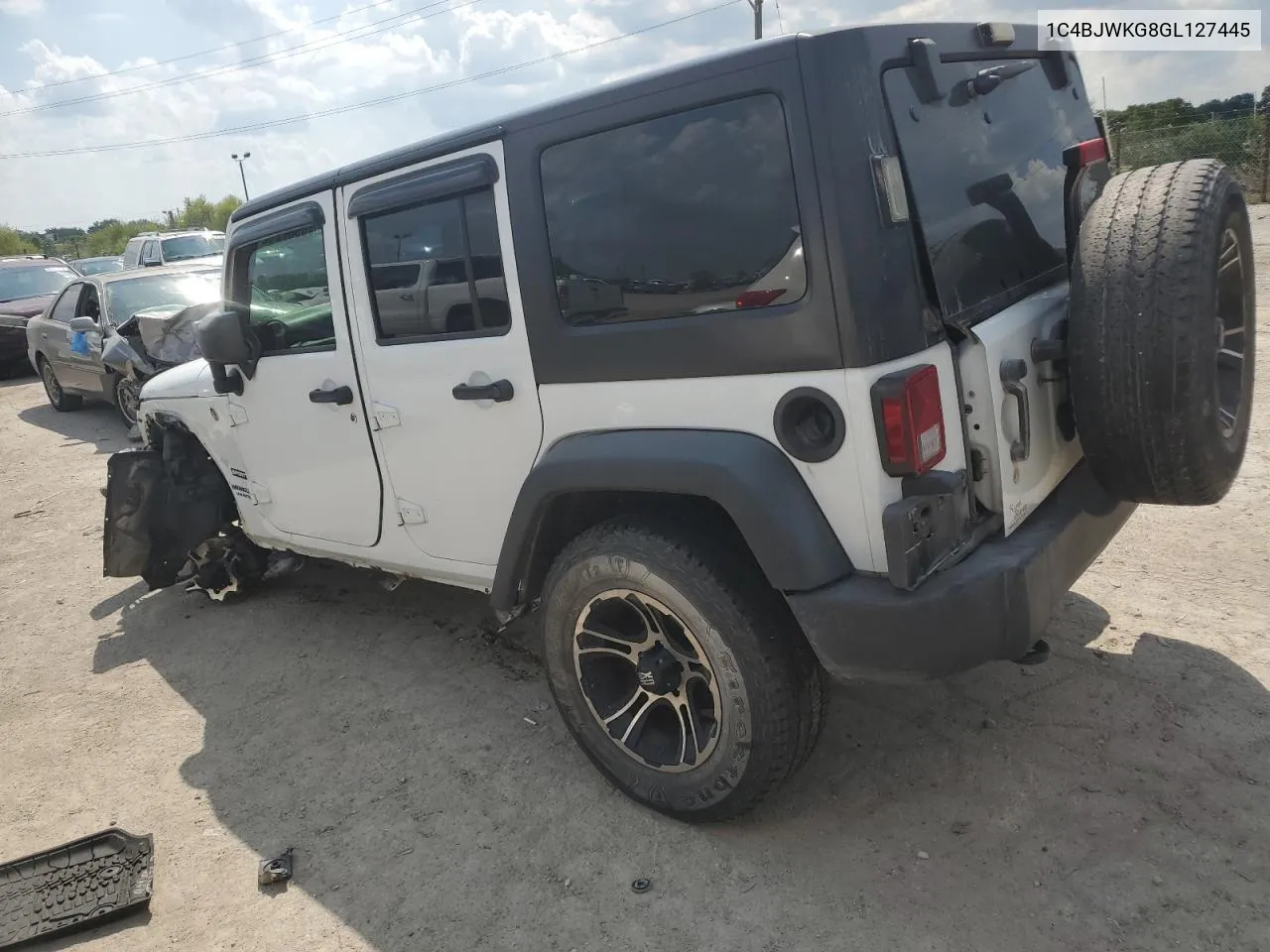 1C4BJWKG8GL127445 2016 Jeep Wrangler Unlimited Sport