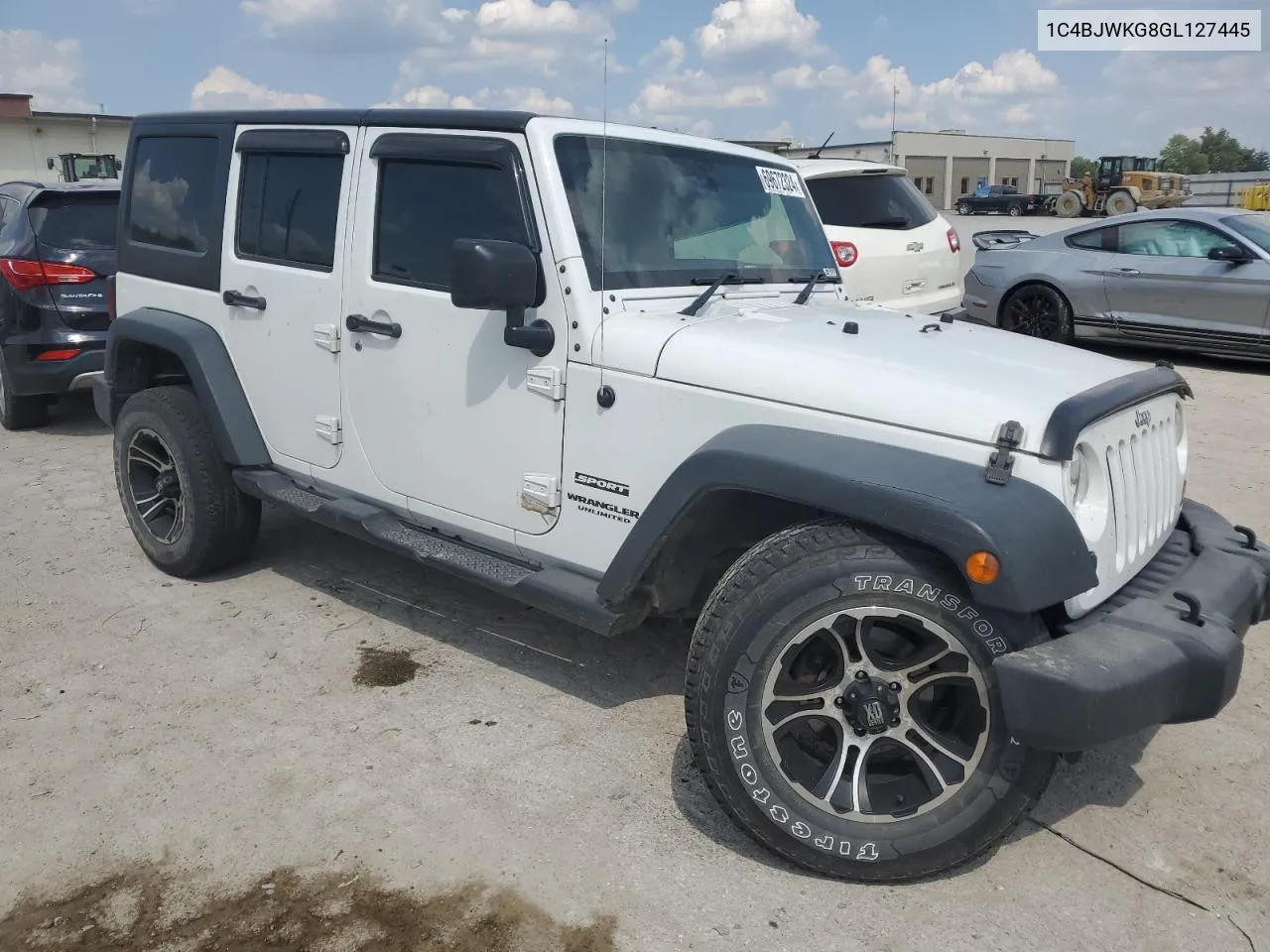 1C4BJWKG8GL127445 2016 Jeep Wrangler Unlimited Sport