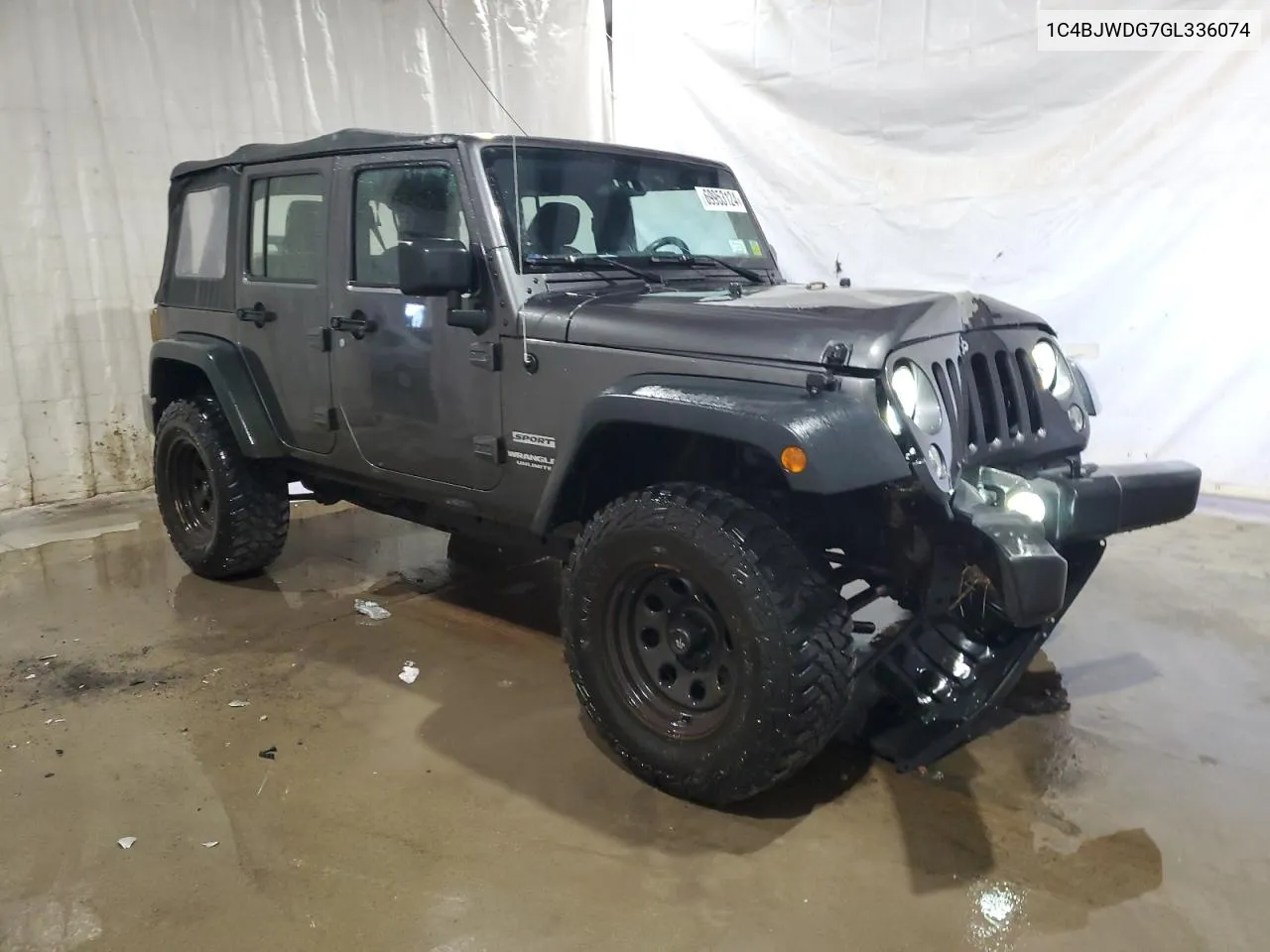 2016 Jeep Wrangler Unlimited Sport VIN: 1C4BJWDG7GL336074 Lot: 69953124